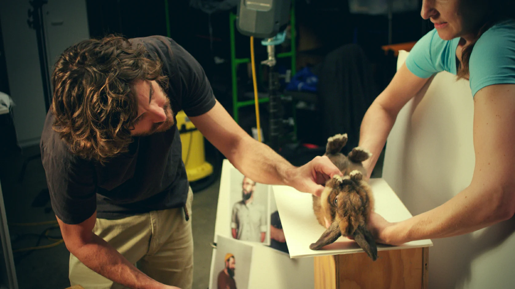 Senior Retoucher Inness Robins directing our model 'Bunny'