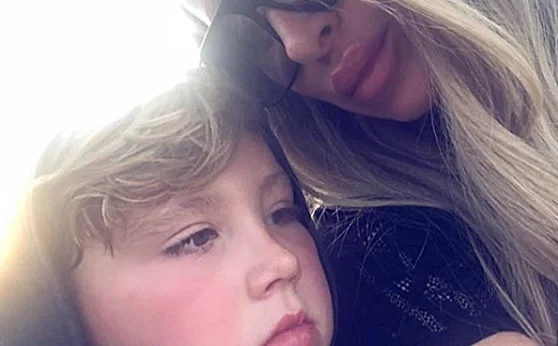 Kim Zolciak and son Kash