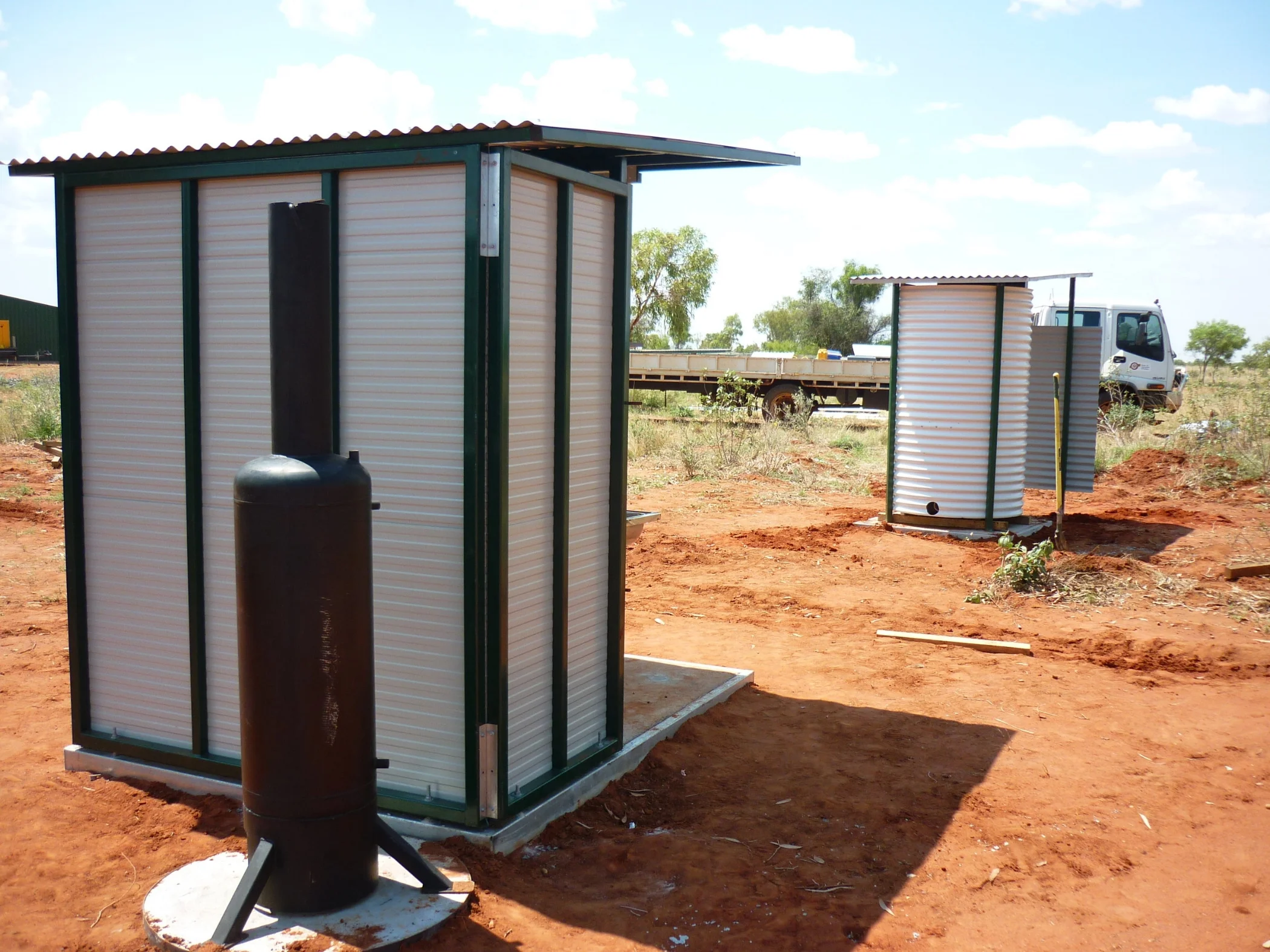 SHOWER &amp; PIT TOILET