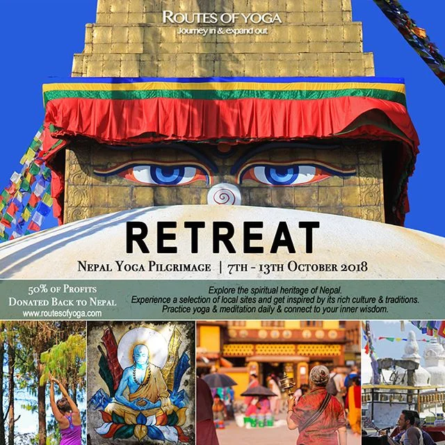 Finally! Himalayas Season is coming up 🗻🙏🏽🗻 .
Early Bird rates for this years Nepal’s Yoga Retreat happening in October ends in a few days (7th of August).
.
This retreat is an intimate affair with Daphne. We visit sites, walk through landscapes and make space for deep dialogue and daily Yoga practices in our peaceful abode.
.
Details at www.routesofyoga.com/events
.
.
.
.
.
.
.
.
#nepal #yogaretreat #yogaholiday #yogalife #meditation #mindfulness #routesofyoga #roygiveback #buddhism #travel #holiday
