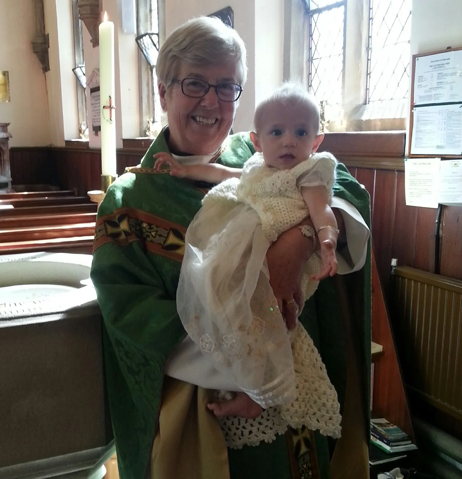 Baptism at St James' Church, Taxal