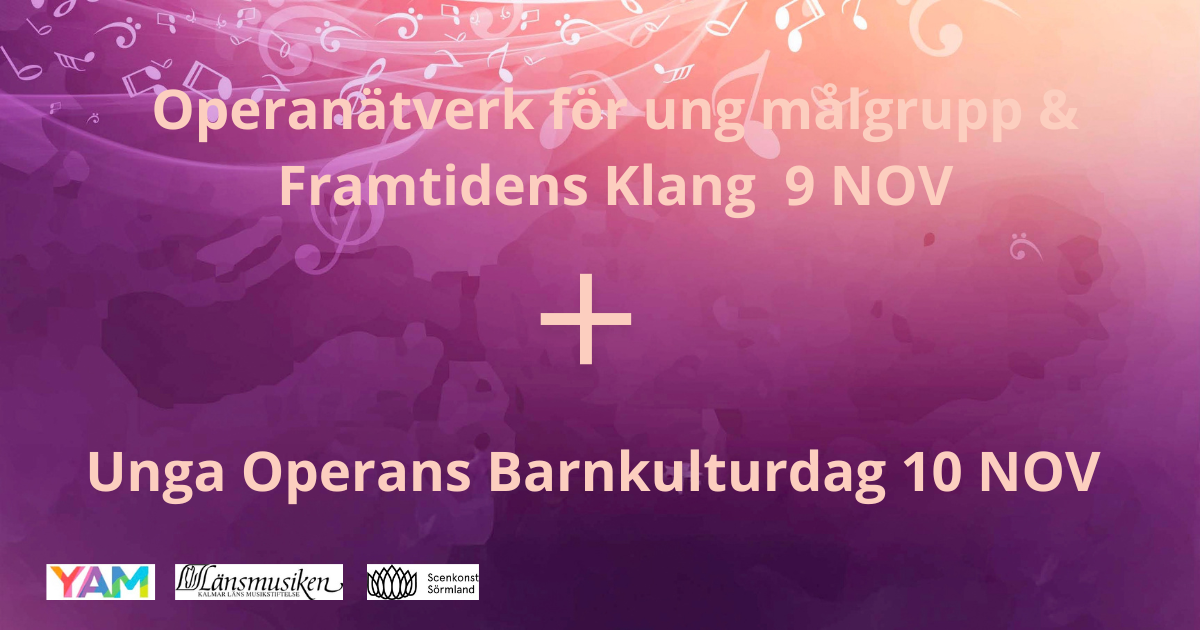 Framtidens klang den 9/11 och Barnkulturens dag den 10/11