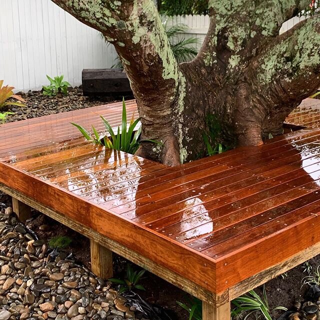 Another happy customer 👍 #byronbay #landscaper #deck