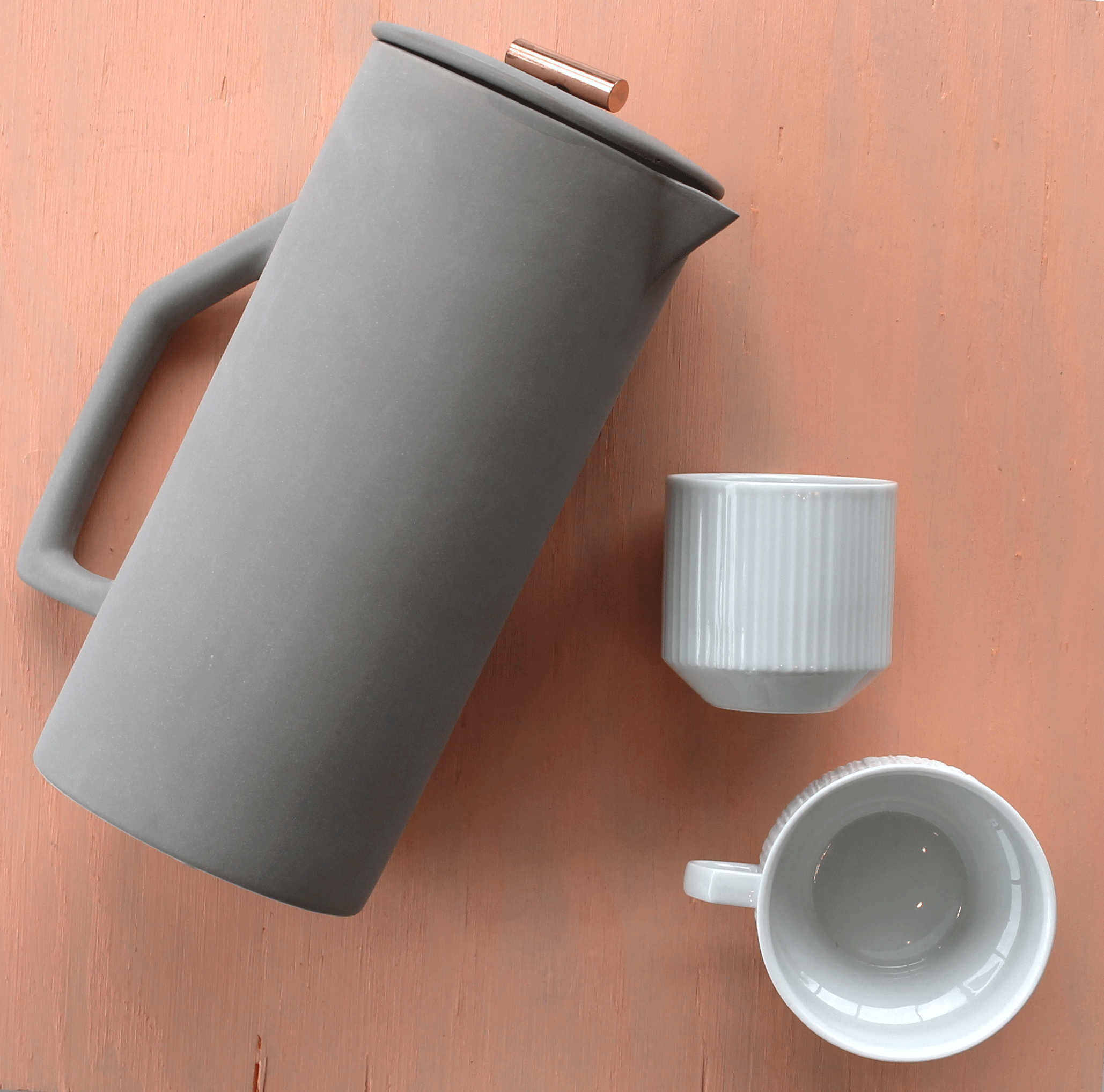 Yield French Press + a vintage coffee and/or tea set - For the coffee lover.