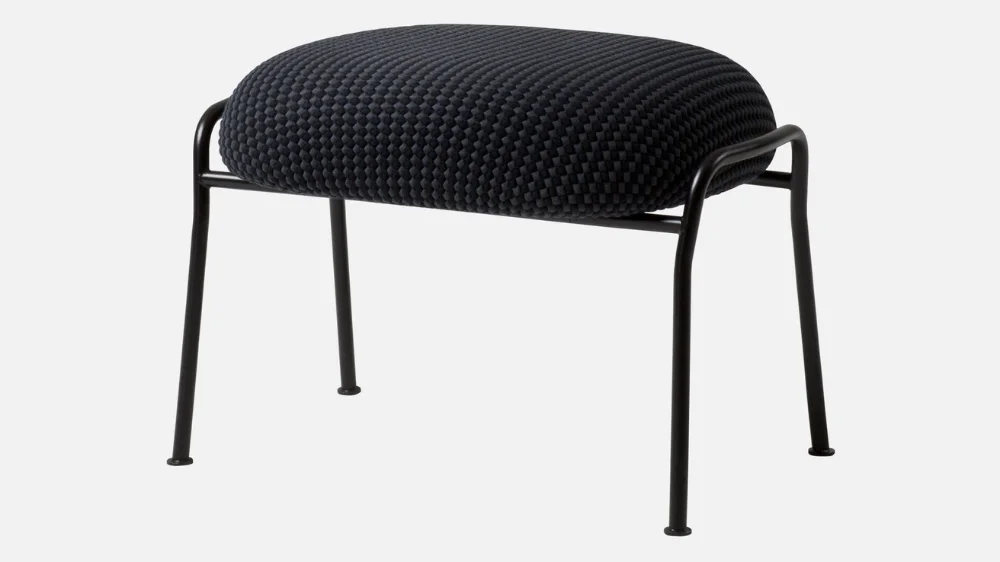 Hai Ottoman in Mosaic Charcoal