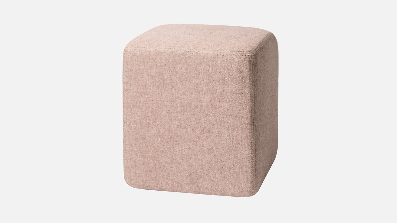 Brick Pouf Cube in Pink!