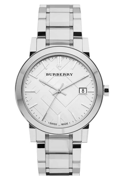 Burberry Large Check Stamped Bracelet Wacth