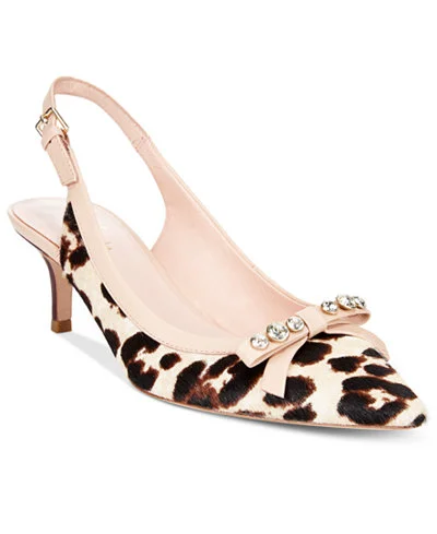 Palina Animal-Print Slingback Pumps