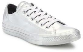 CONVERSE CHUCK TAYLOR METALLIC RUBBER LOW-TOP SNEAKE