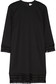 DKNY - FRINGED STRETCH-TWILL MINI DRESS - BLACK