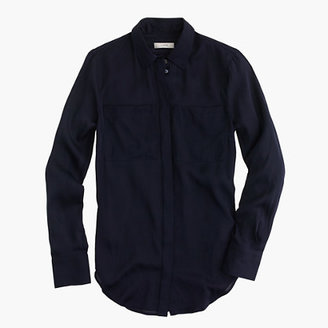 SILK POCKET BLOUSE