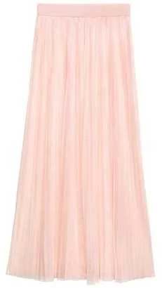 H&M PLEATED MESH SKIRT