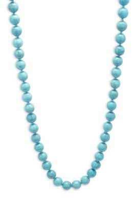 Cara Faux Turquoise Beaded Necklace