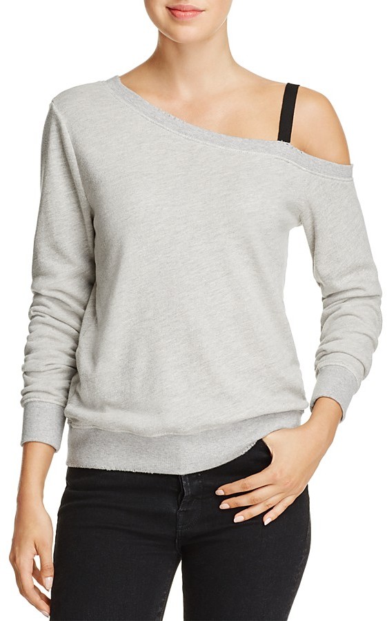 PAM & GELA Asymmetric Cold-Shoulder Sweatshirt