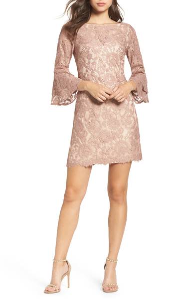 ADD TO FAVORITES Lace Bell Sleeve Dress