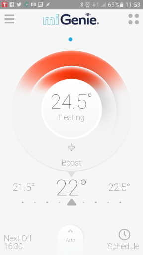 This smart thermostat app can be accessed by Mary's family to remotely ensure she's safe and warm (but not wasting too much energy!)