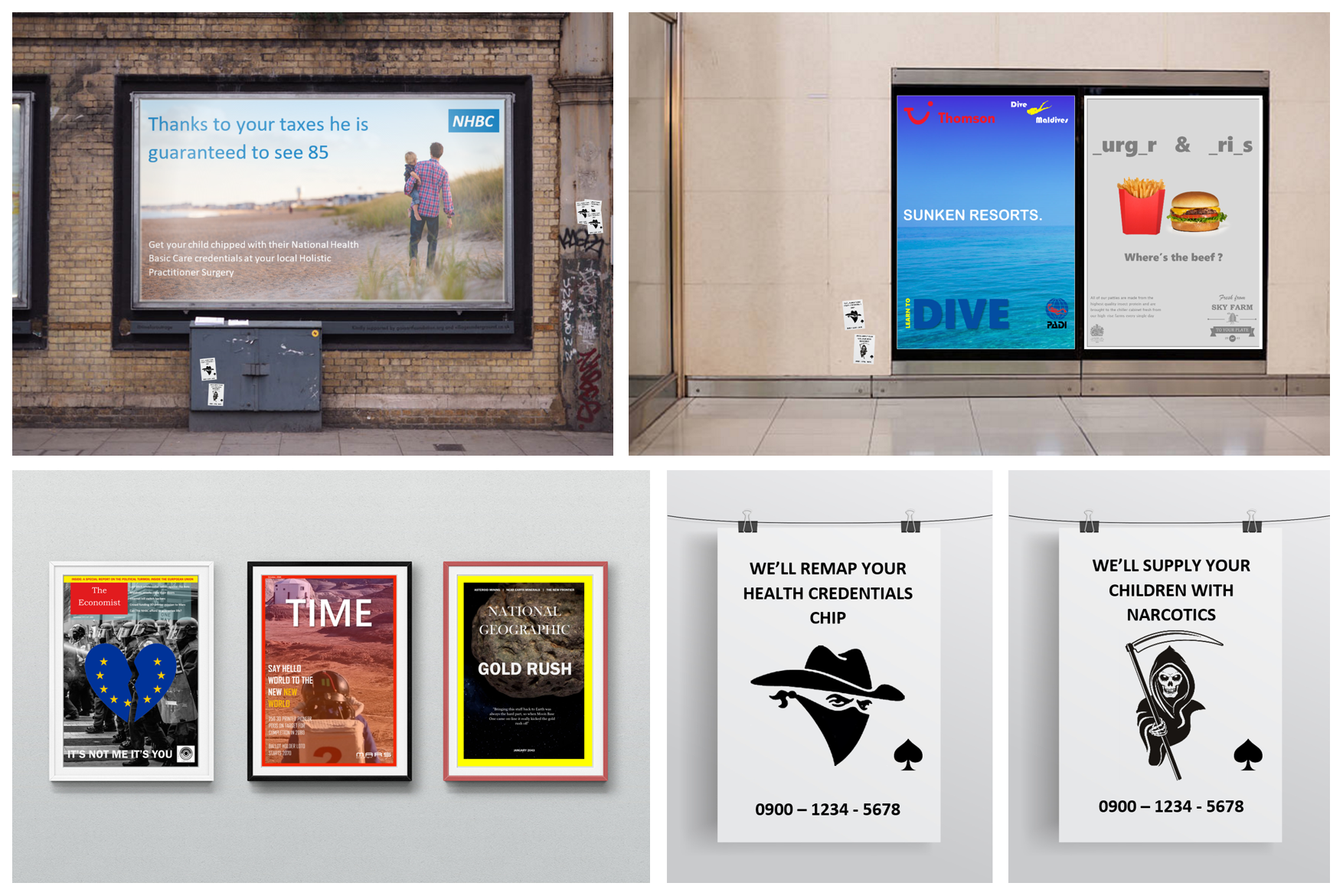 A set of low fidelity design fiction provocations