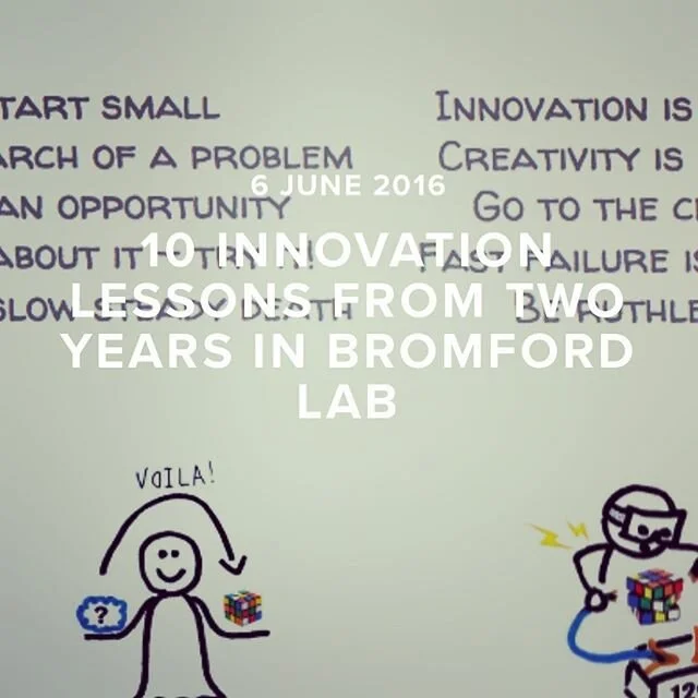 We may have relaunched the Innovation and Design service, but there are key elements of our own Bromfrd Lab DNA that we still hold dear. These early lessons have been adopted as key principles which still underpin our service today. #bromfordlabthrow