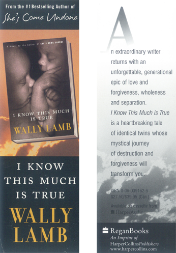 Wally Lamb Bookmark