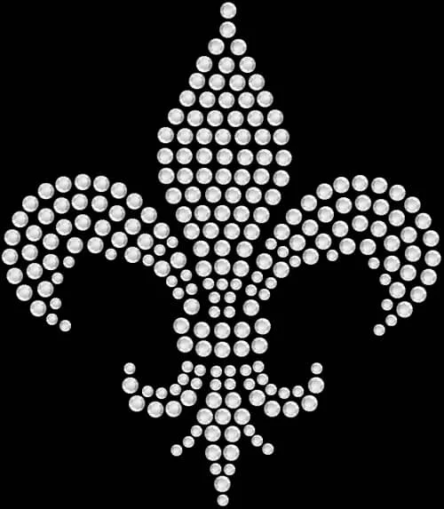 A902- Fleur Di Lis 3" W . Add on price: $1.75