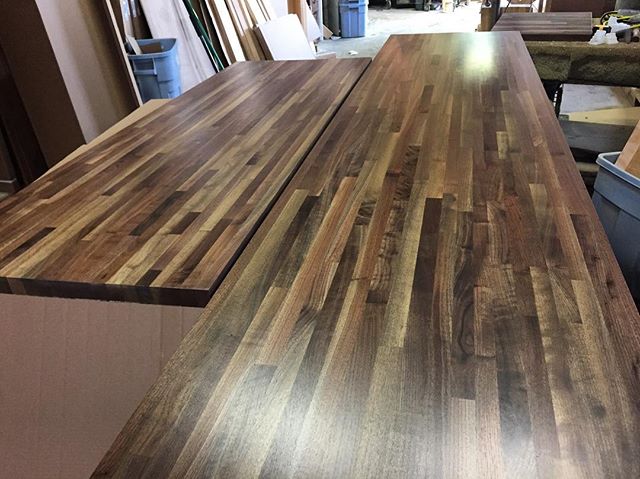 Black Walnut tops ready to be cut to size