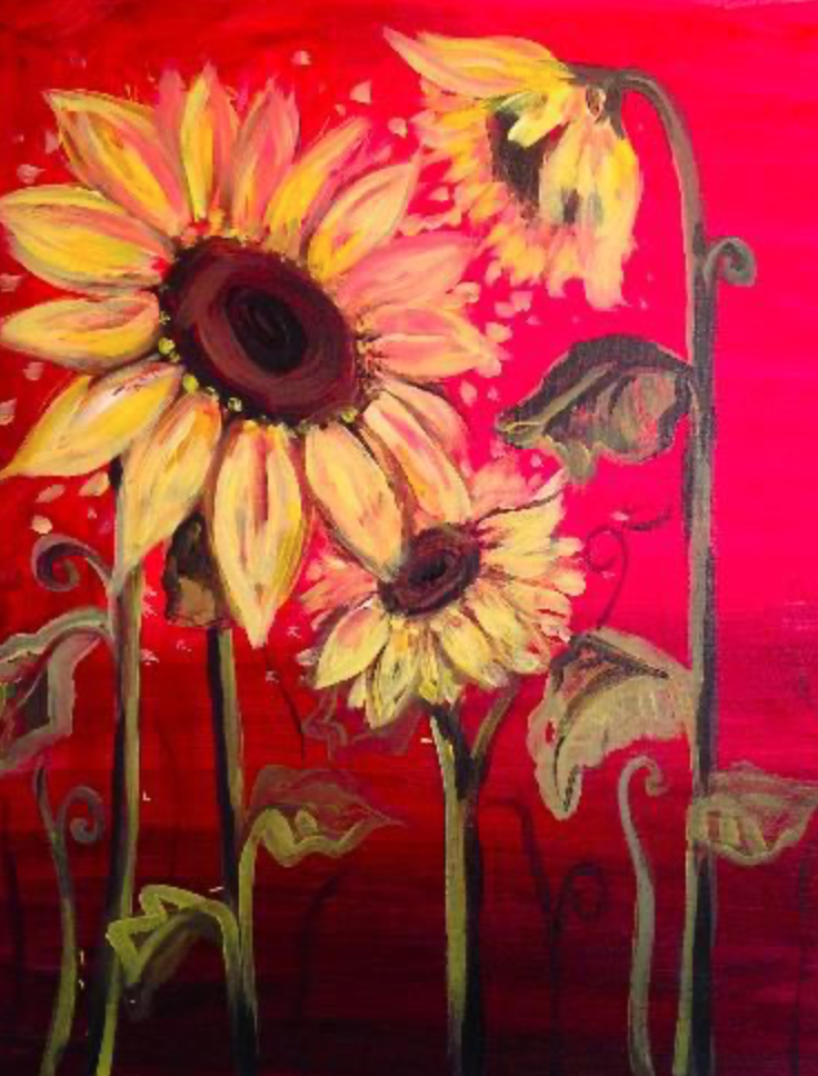 Hello Fall Paint Party Saint Bezzie's Art Collab