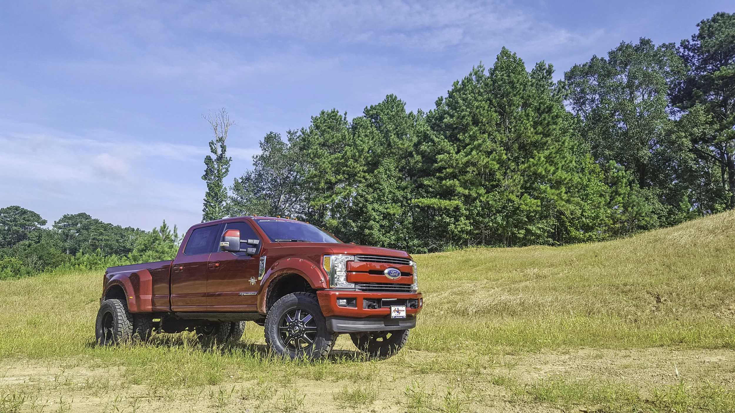 Ford F-350 Dually Black Widow - Ruby Red