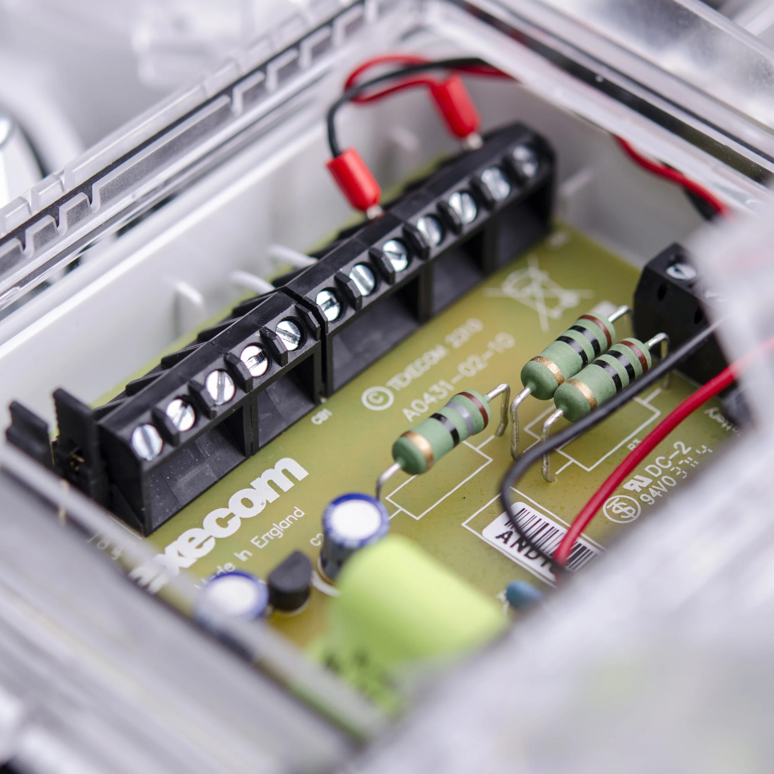 Electronics integral to backplate