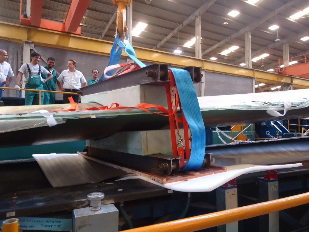 Productie van windmolens in India
