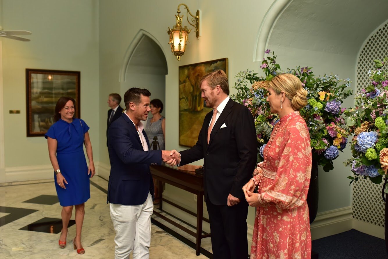 Jasper møder kong Willem-Alexander og dronning Maxima under deres besøg i Indien