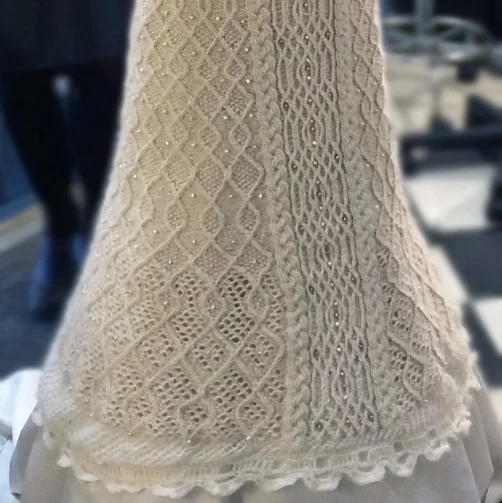 The skirt with front detail.