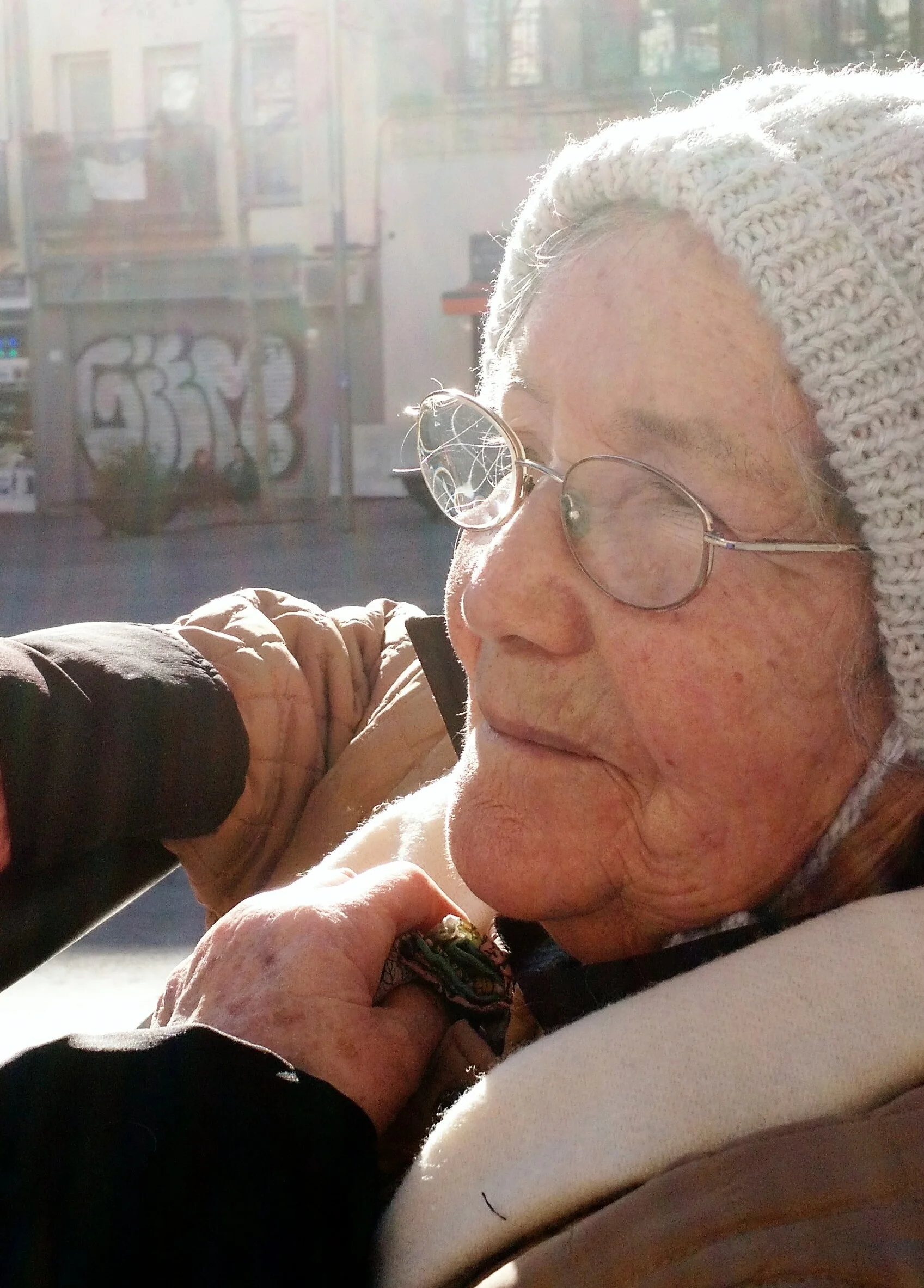 Flora på parkbänken