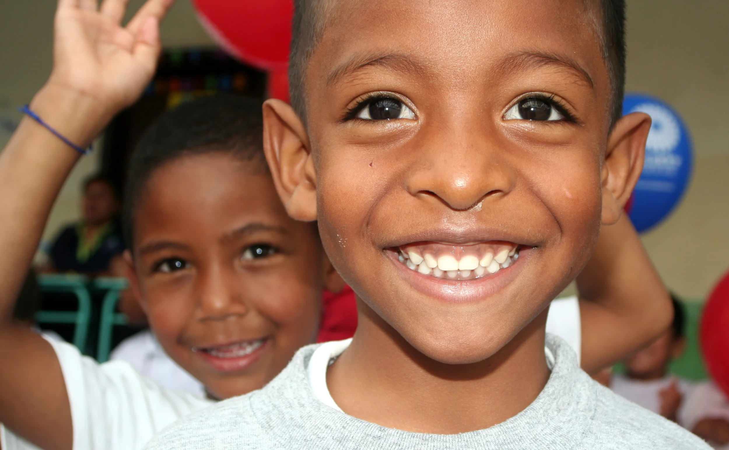 Barnsliga blickar i Ecuador