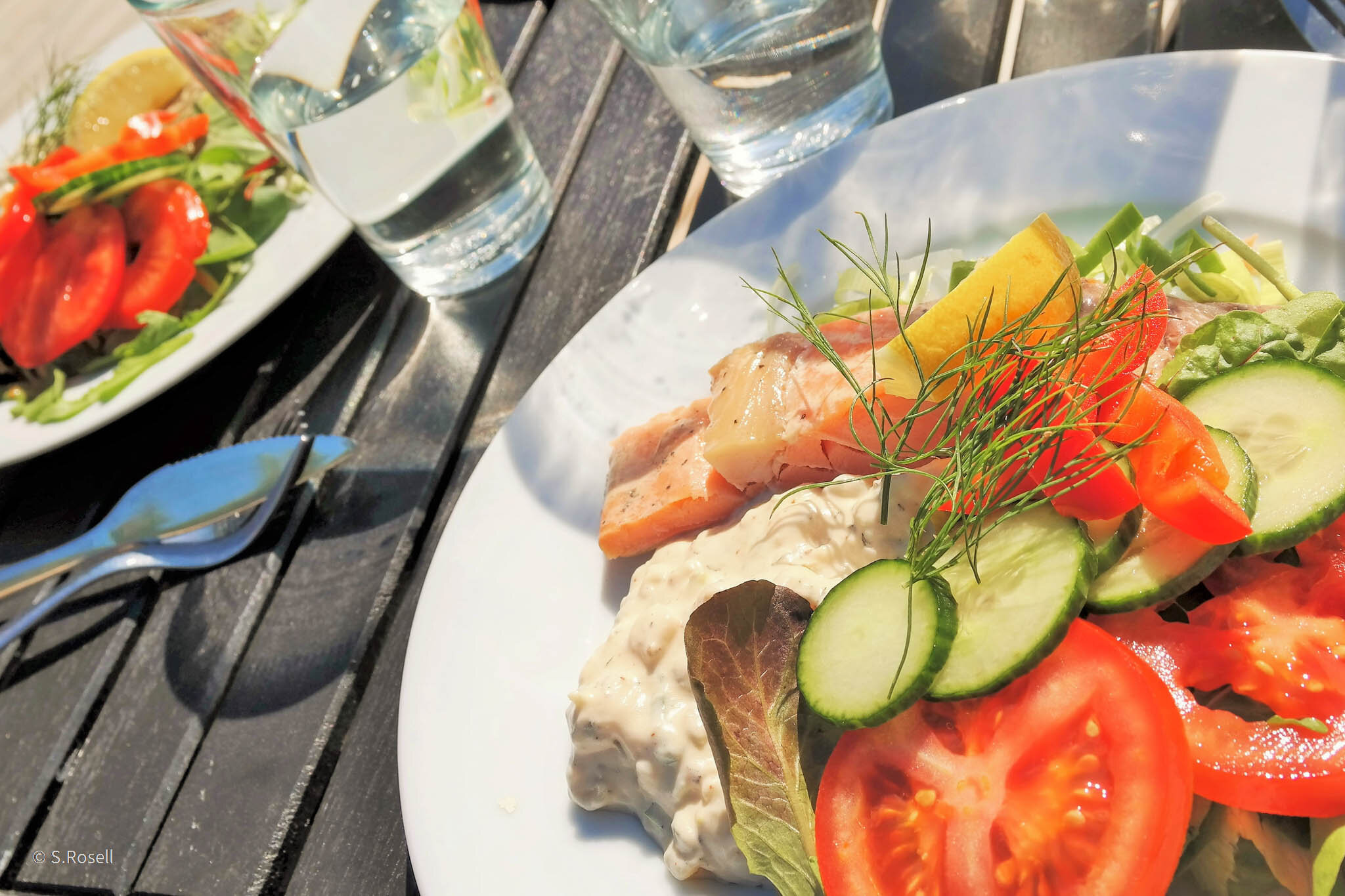 Laxlunch på Vinöns kafé