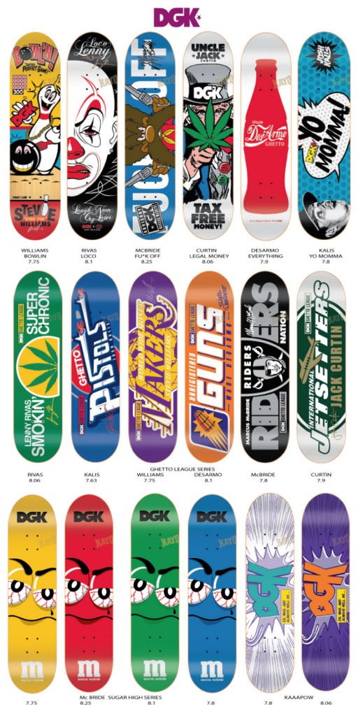 DGK Mc BRIDE,LENNY RIVAS — iFive Distribution - UK Skateboard Printing Distribution
