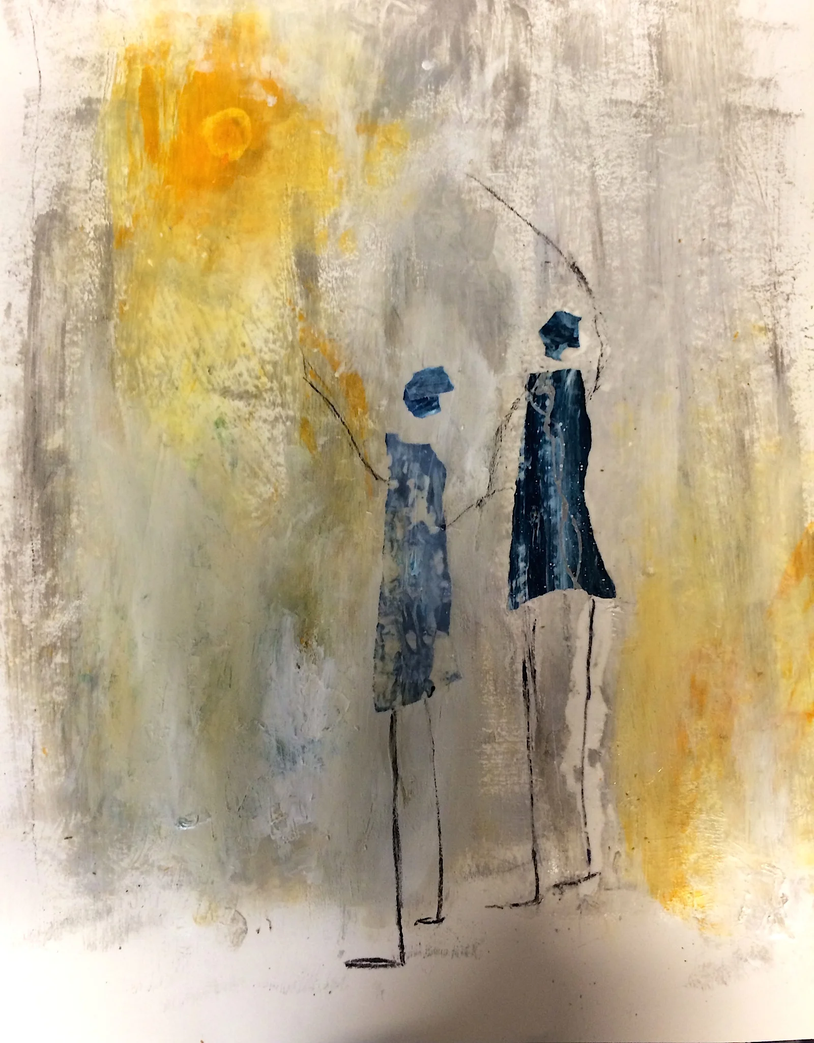 People Piece 30X24 Work On Paper