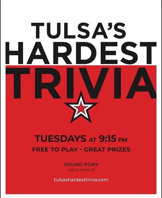 Tulsa's Hardest Happy Hour Trivia  (7PM)  