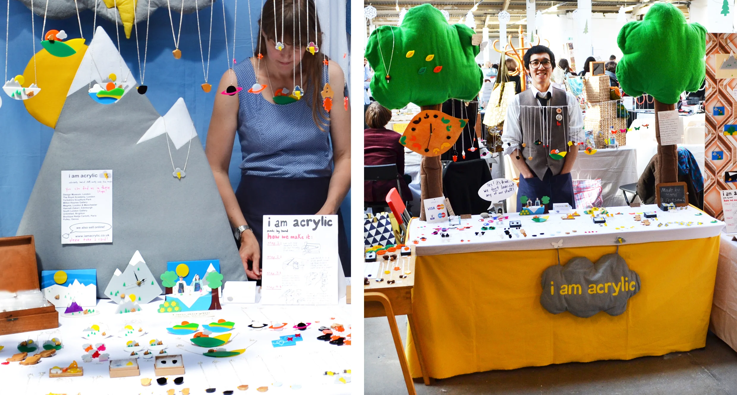 Us on our market stall