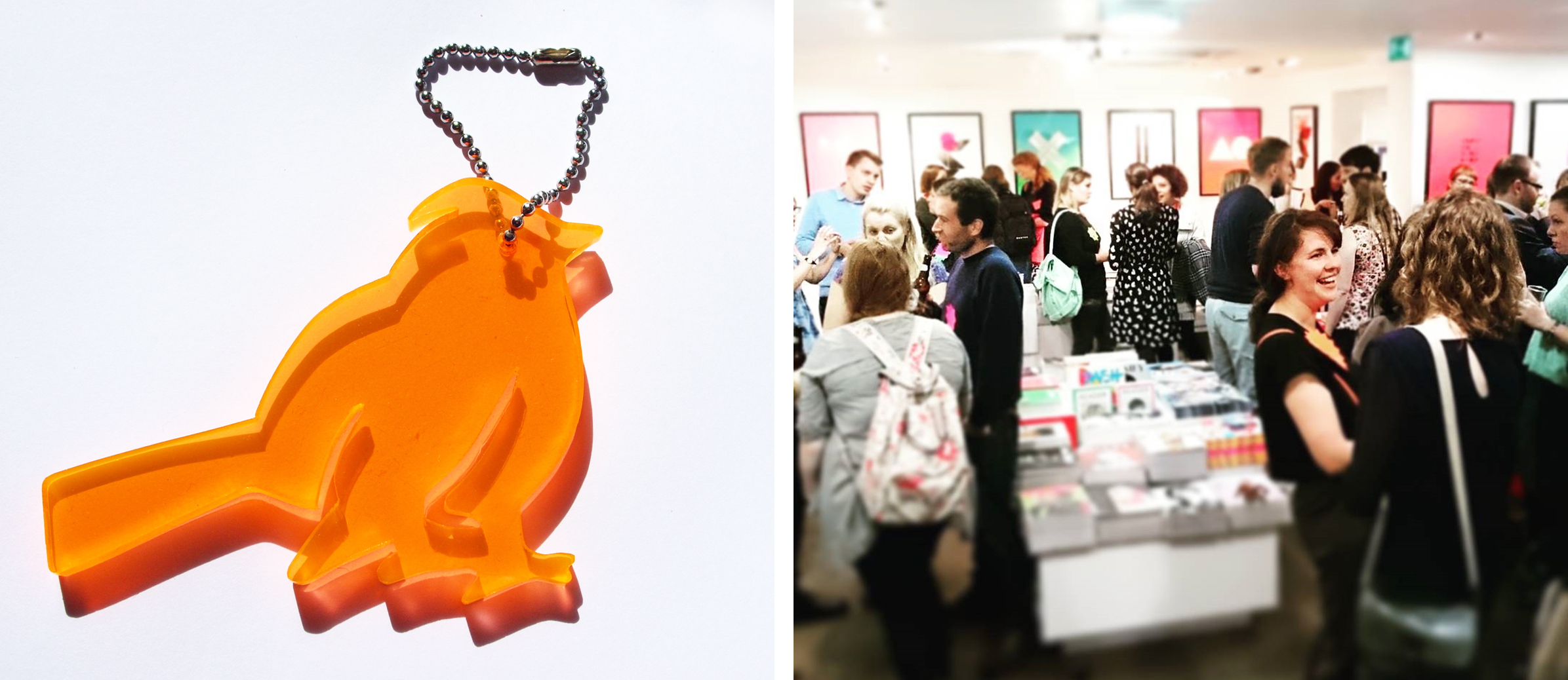 Our first ever keyring and a Crafty Fox Market meetup hosted at Magma