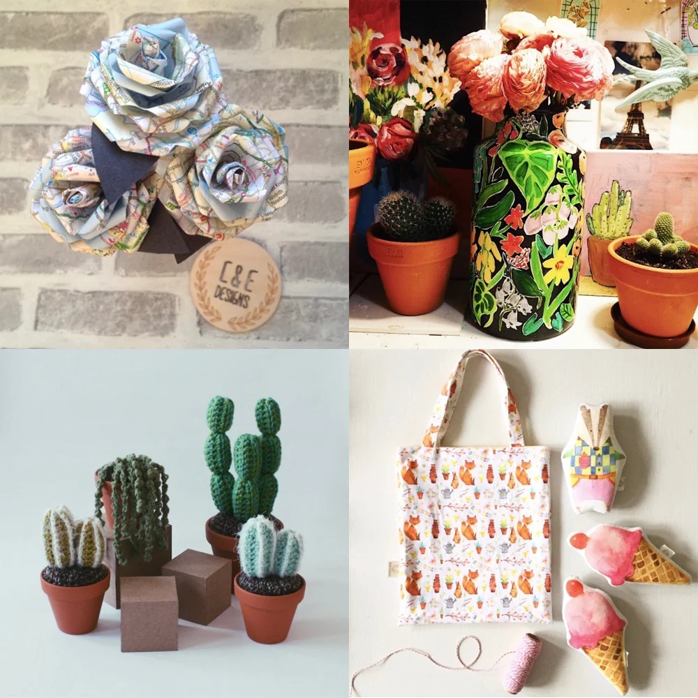 Top Row - @CandE_Designs - @ella_masters Bottom Row - @emilysianhart - @foxintheattic