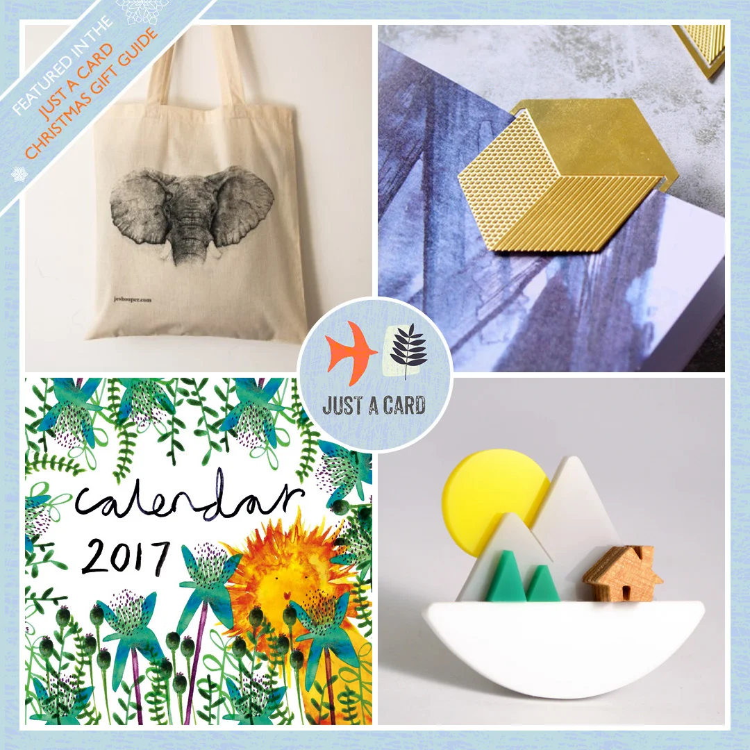 Top: Jess Hooper Wildlife Art, Charlie Mortley Design. Bottom: The Paper Creative, I Am Acrylic