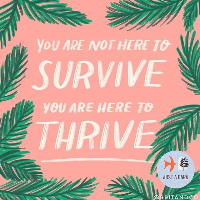 SHOUT THRIVE in comments below if you agree that artists, makers, independent shops and creative businesses should aim higher than just survival. Survival is of course it's own reward - some days it's so tough that simply to survive takes a huge amou