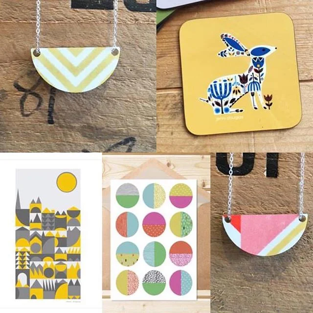 HAVE YOU MET -  @jennidouglasdesigns - Jenni Douglas?! We hope you'll follow and support her today! She is not only an artist/designer - she also has a very lovely shop. Do pop in to her gorgeous Edinburgh shop,say we sent you,  and buy JUST A CARD -