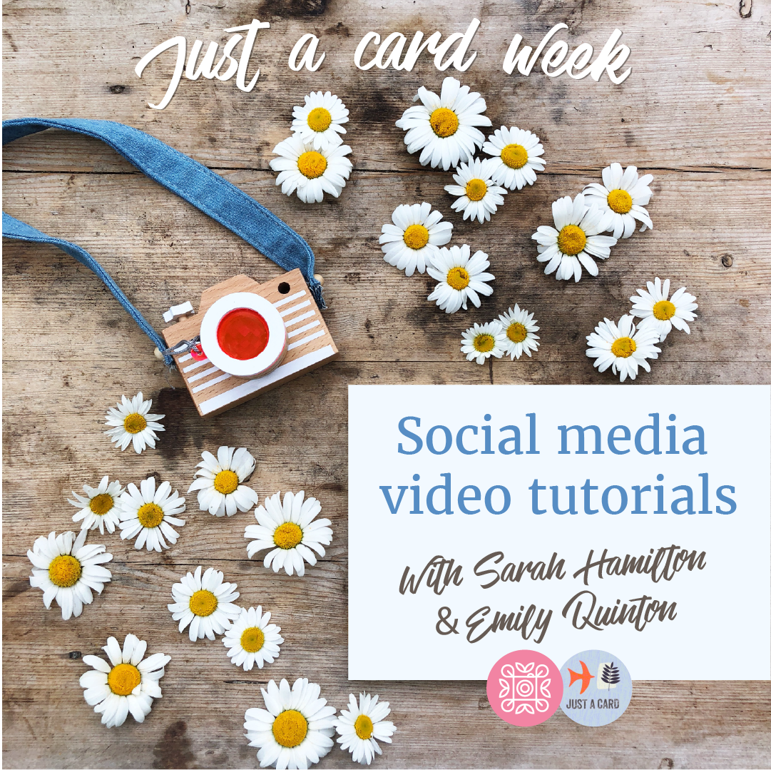Just A Card Social Media Tutorials : Day 1