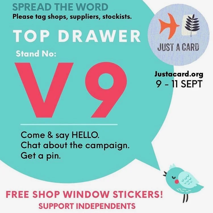 Just A Card Returns to Top Drawer!