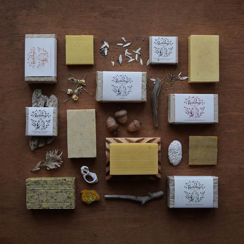 Handmade Goat Milk soap bars by the Raw Soap Company.jpg