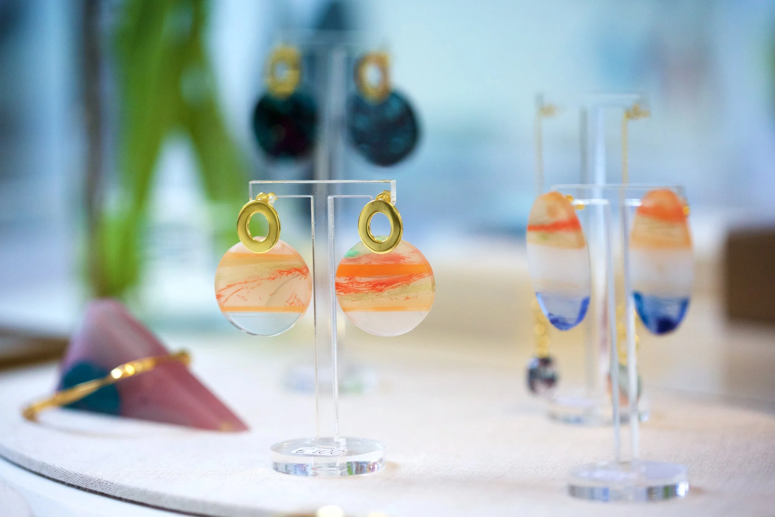 Holborn - Earrings by Ejing Zhang, Cockpit Arts Open Studios, photo by Jamie Trounce