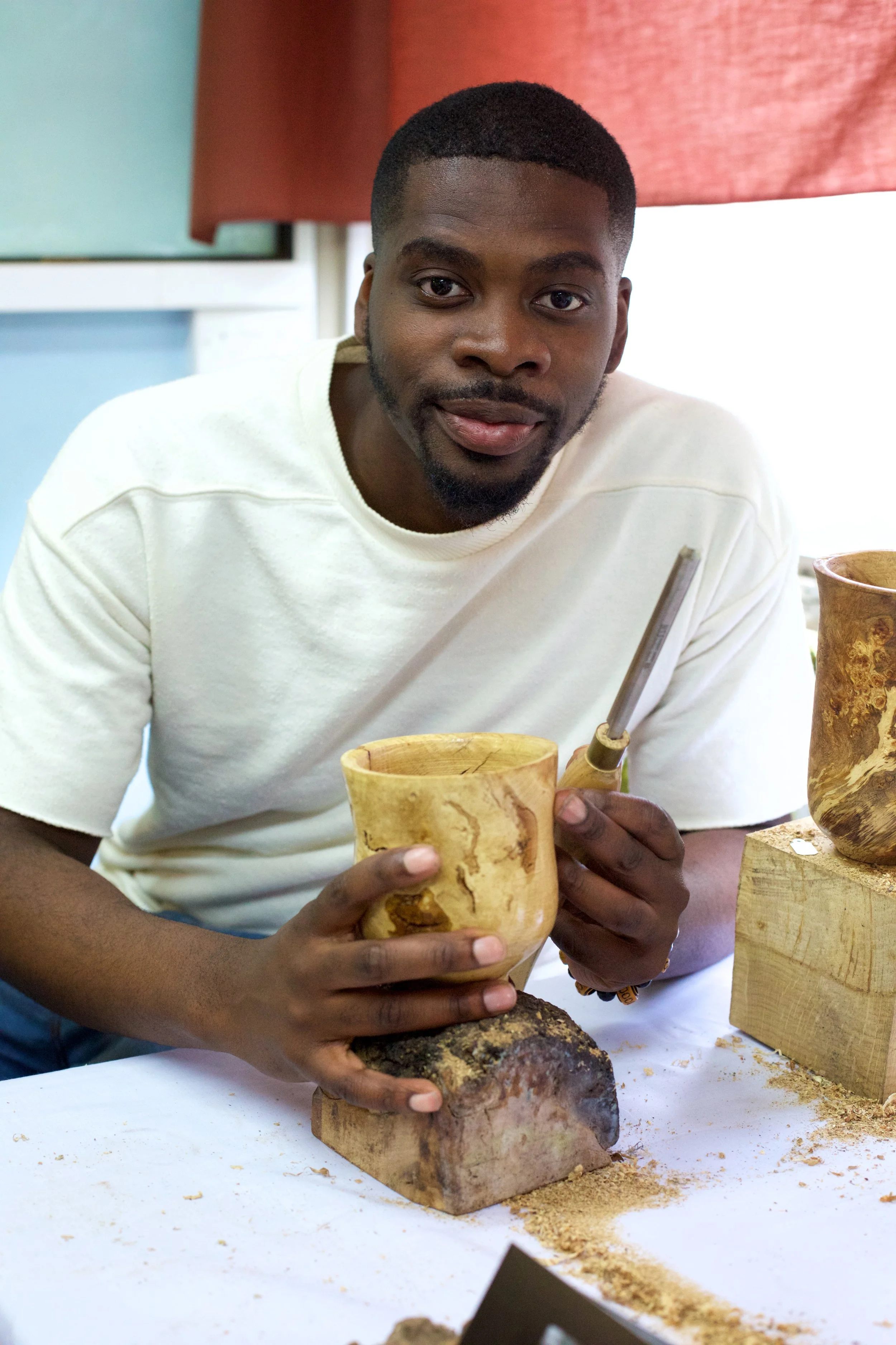 Deptford - Darren Appiagyei at Cockpit Arts Open Studios, photo by Jamie Trounce