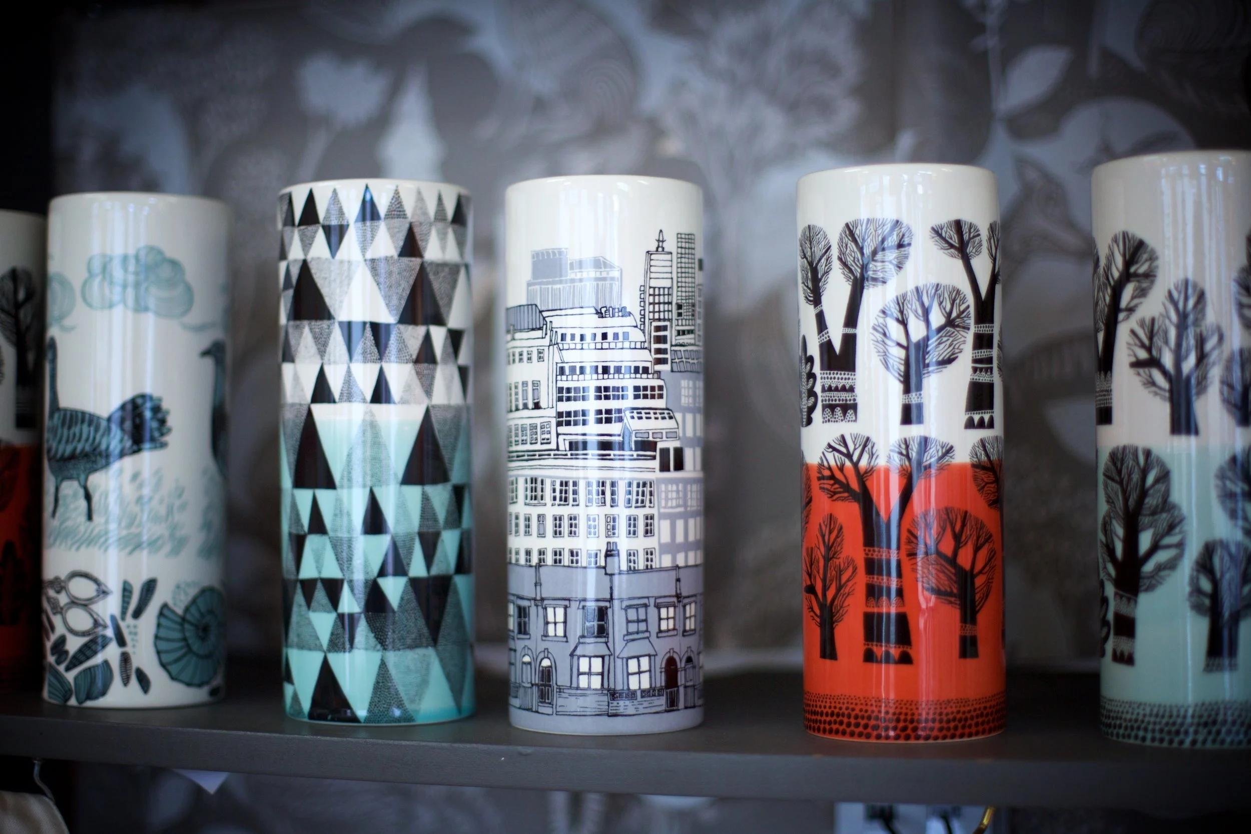 Deptford - A selection of vases, Lush designs, Cockpit Arts Open Studios, photo by Jamie Trounce