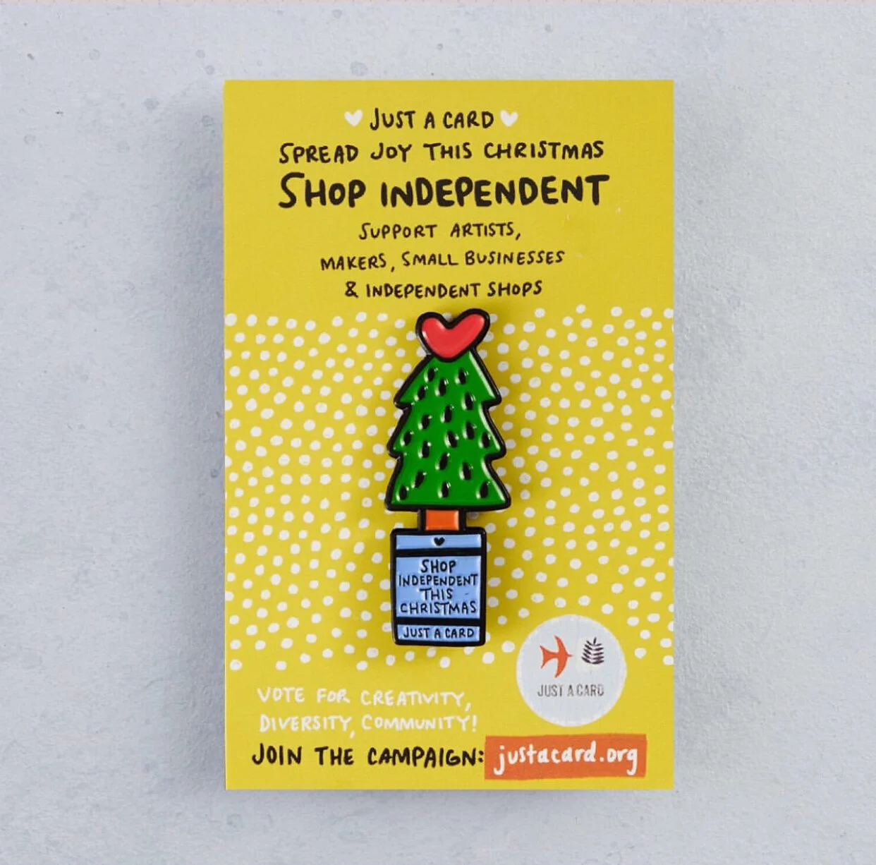 JUST A CARD - Christmas Pin